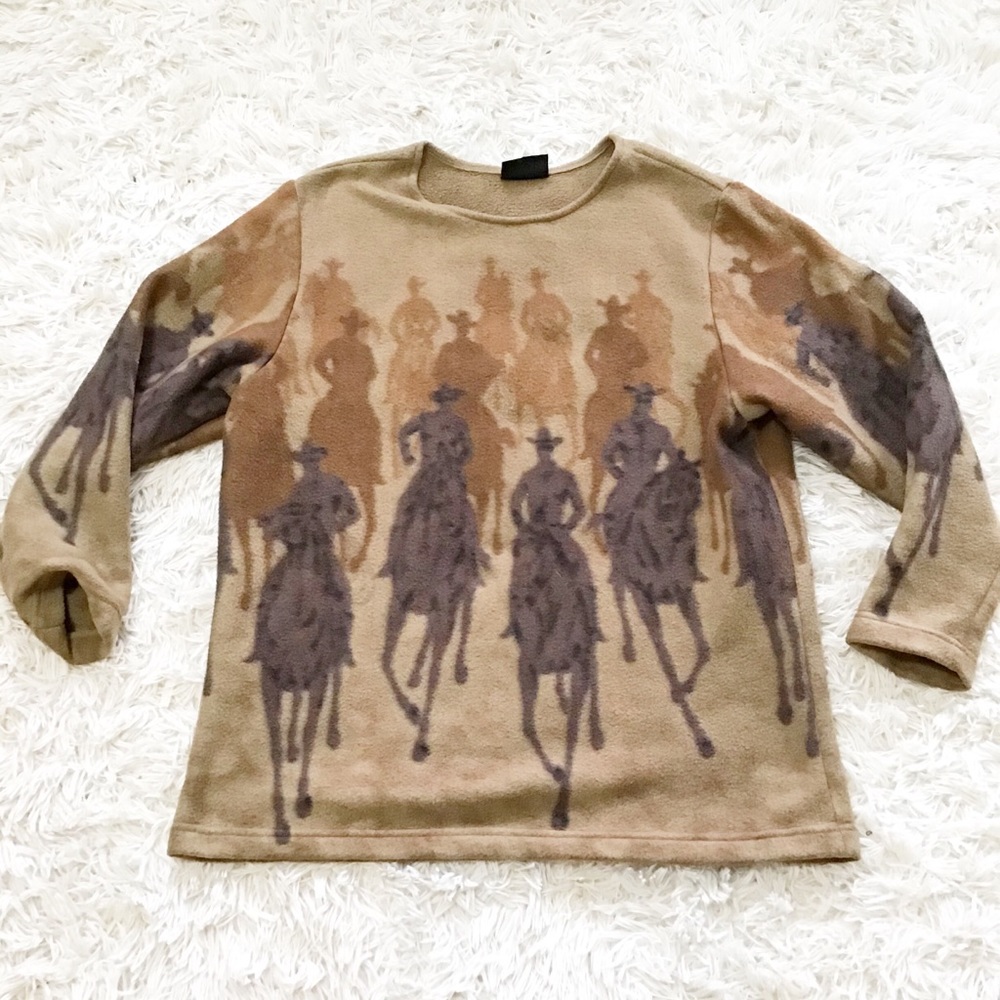 🤠 Vintage 90’s 🤠 Cowboy Print Sweatshirt